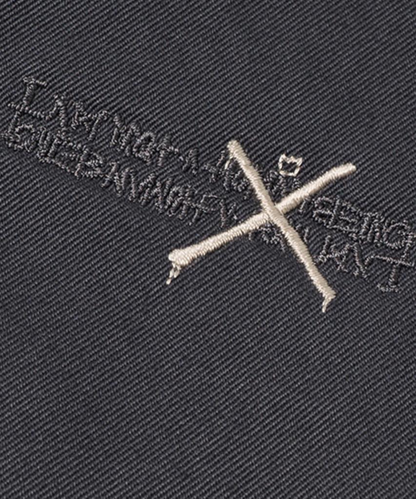 Aimnaseohyumeonbiing Logo Allover Work Pants - Charcoal