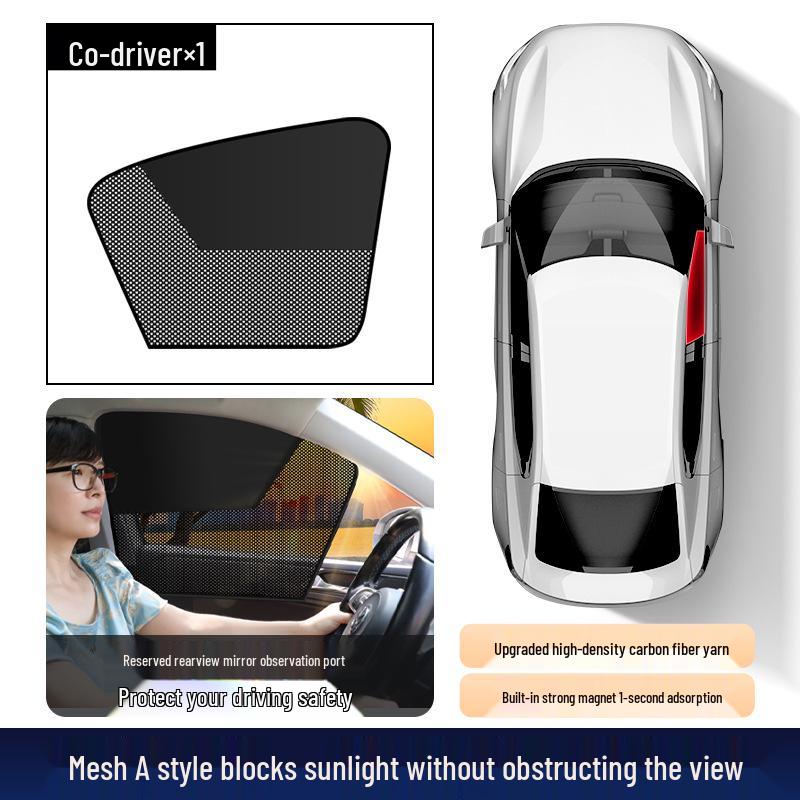 Universal Magnetic Car Sunshade Curtain for Children - Rear Window Blackout