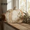 Floral Sunflower Pumpkin Decor Thanksgiving Fall Table Decoration, Rustic Block Wooden Sign, Autumn Vintage Signs Farmhouse Tabletop Centerpiece