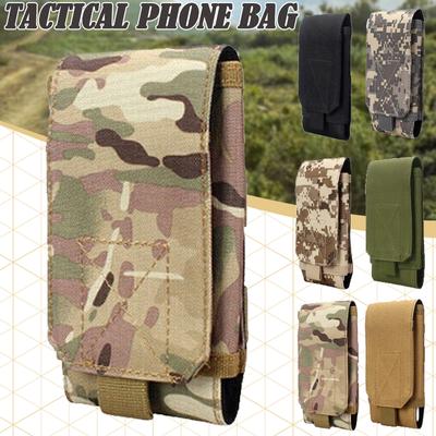 Funda Negra Universal para Cinturón Exterior Bolsa Camuflaje Militar Molle para Funda de Teléfono Móvil