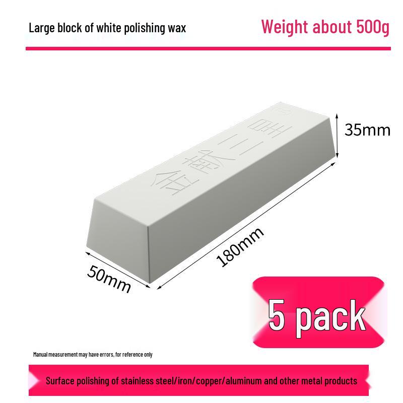 Multi-Surface Polishing Wax: Stainless Steel, Wood, Jade, Marble, Glass, Mirror - White & Green Paste