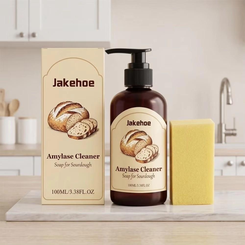 Dough Residue Remove Dishes Cleaning Agent 100ML Sourdough Enzyme Soap  for Kitchen