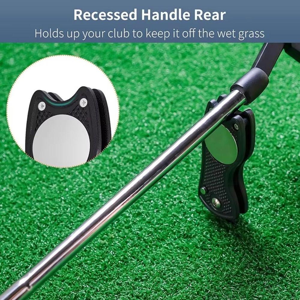 Foldable Golf Repair Tool Magnetic Marker Golf Repair Fork Putting Green Fork  Golf Course