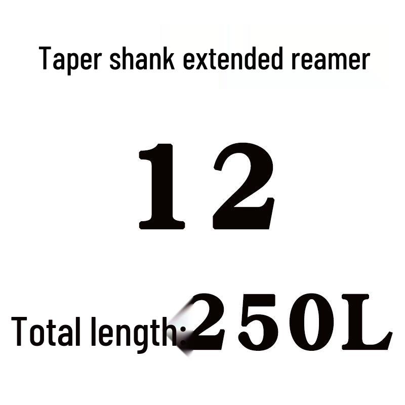 Extra Long High-Speed Steel Taper Shank Machine Reamer for Deep Holes, Sizes 16, 18, 20, 22, 24, 25, 30, 40
