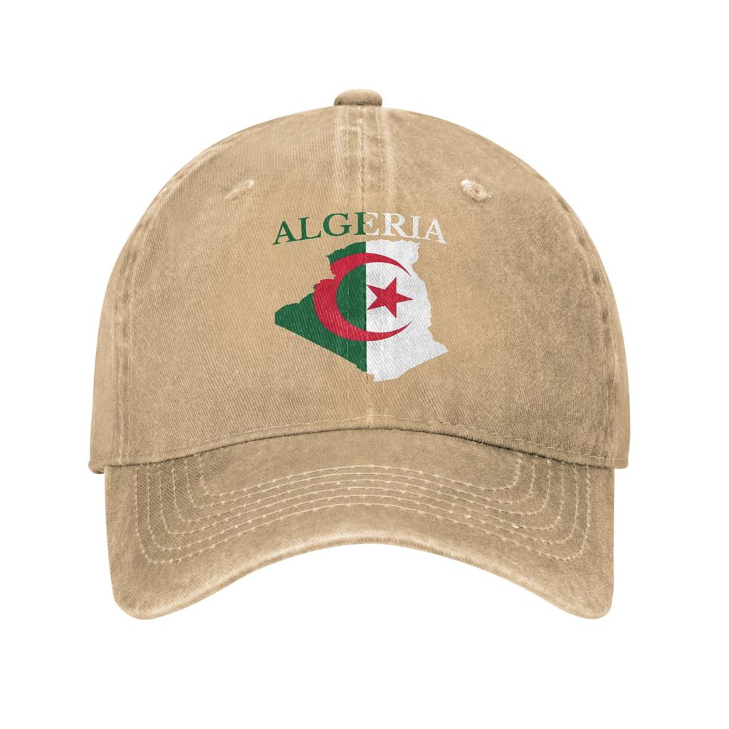 Baseball Cap Flag of Algeria  Summer Vintage Hip Hop Hats  Unisex Men Print Hunting Camping Sunscreen Snapback Cap