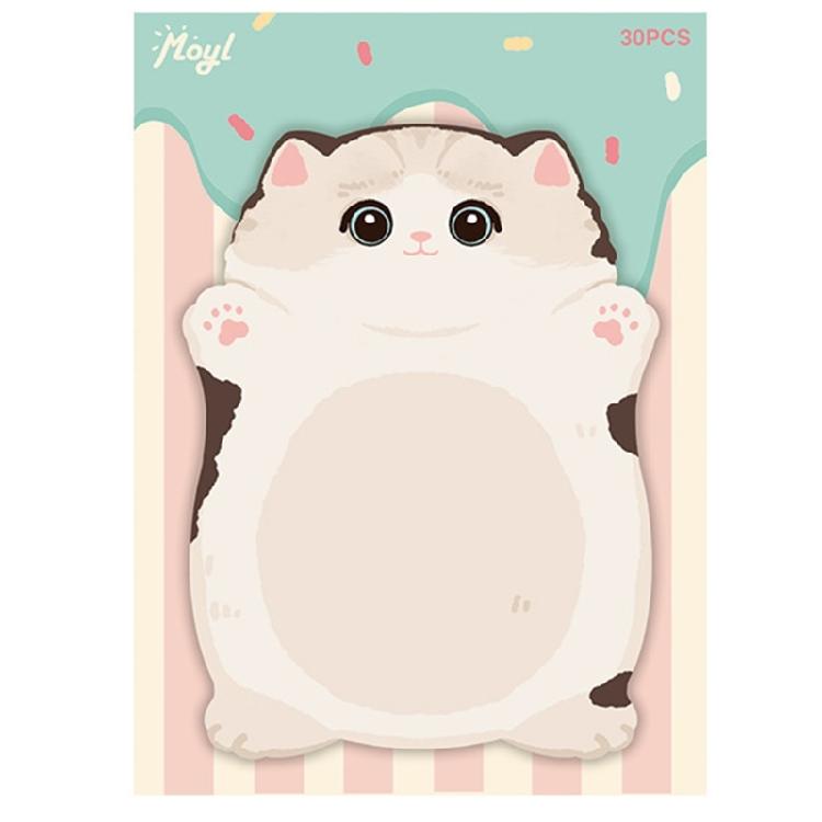 Cartoon Shape Design Stick Note Selves Stick Write Pad Reusable for School Office Journaling Multipurpose Paper Notepads
