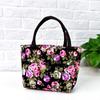 Printed Canvas Lunch Bag Oxford Cloth Rose Mommy Bag Portable Floral Tote Bag  Travel