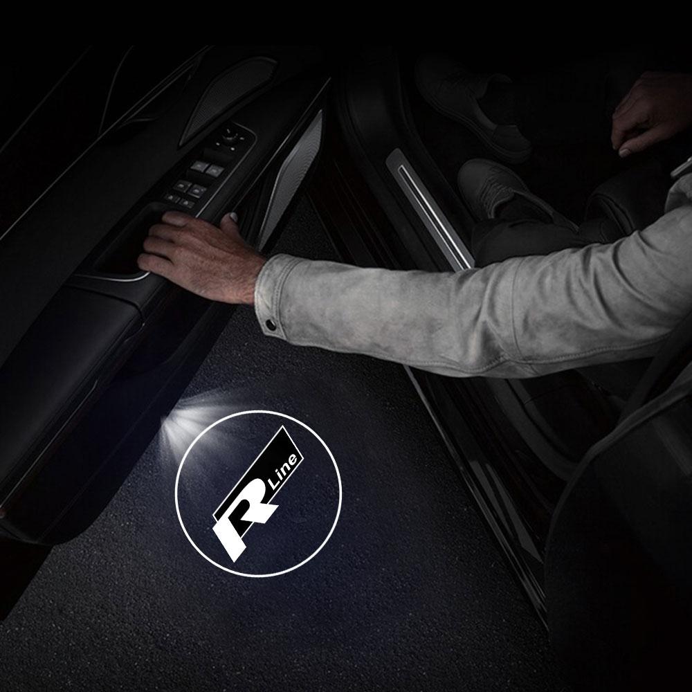 

2026 Hot For VOLKSWAGEN VW 1/2PCS HD Car Door Welcome Light LED Wireless Projector Lamp For Volkswagen Vw Tiguan Jetta Mk6 Sciro
