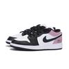 Jordan Air Jordan 1 Puppy Fragment Slip Resistant Abrasion Resistant Low top Vintage Basketball Shoes Men's Black Pink 553558-131(Team85-)
