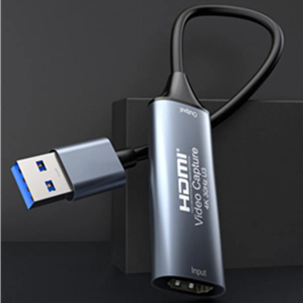HDMI Video Capture Card 4K 30Hz HDMI To USB 2.0 USB 3.0 USB-C Video Grabber Box For Macbook PS4 PC Game DVD Camera Recording