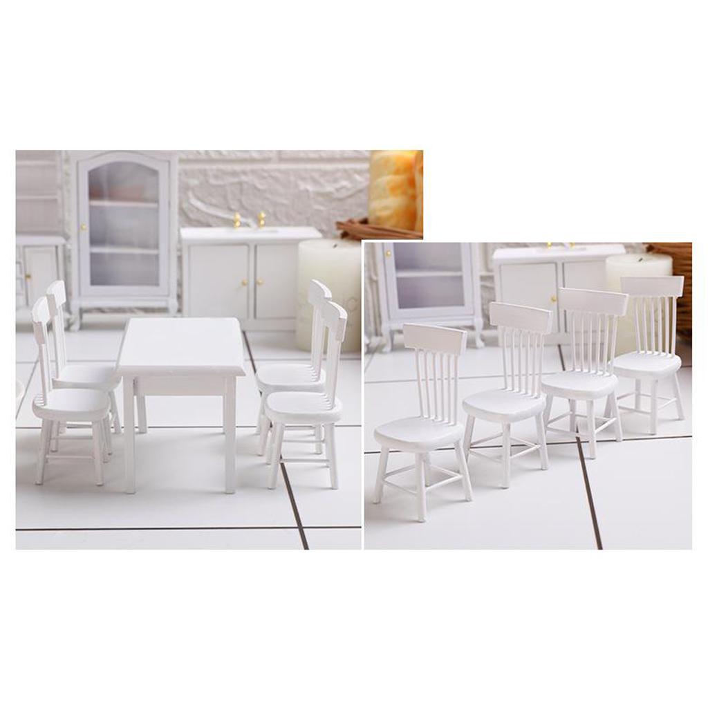 1:12 Doll House Table & Set Furniture Life Scene Ornaments