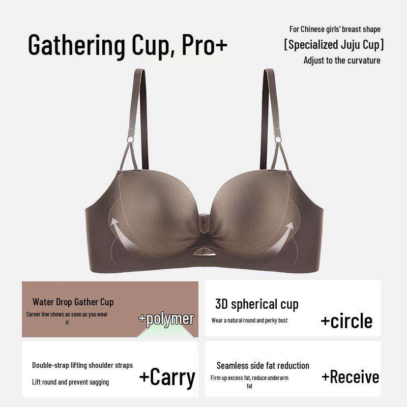 Seamless Wireless Breathable Bra for Women - Enhances Small Busts & Sides, Anti-Sagging