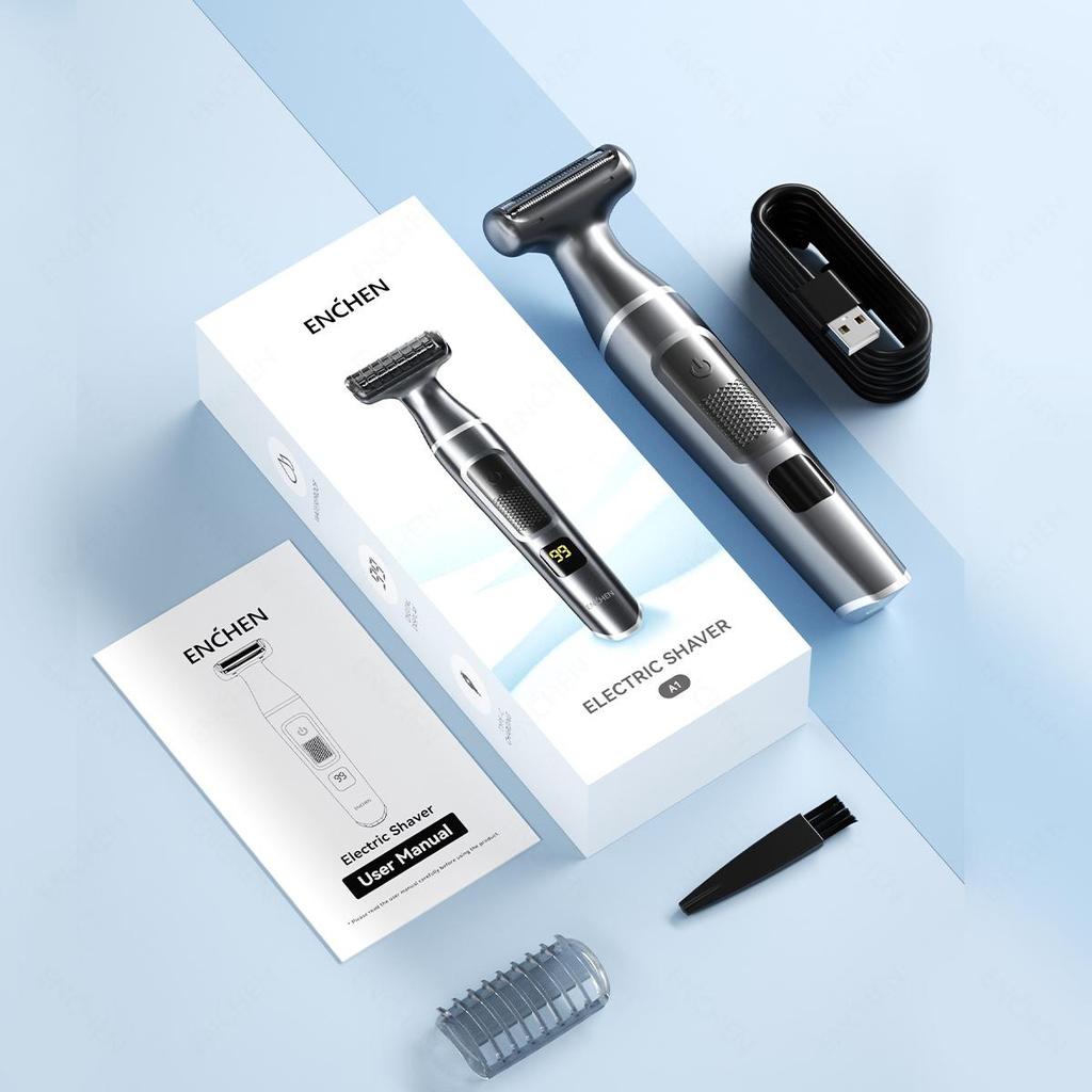 Xiaomi ENCHEN A1 3 IN 1 Elektrorasierer Nass- und Trockengebrauch Bartschneider Tragbarer Körperrasierer