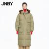 JNBY 2025 Winter Hooded Loose Fit Duck Down Jacket