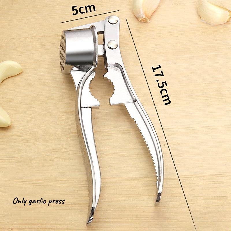 Garlic Press Heavy Duty Manual Garlic Mincer Crusher for Garlic & Ginger Easy To Clean Kitchen Gadget