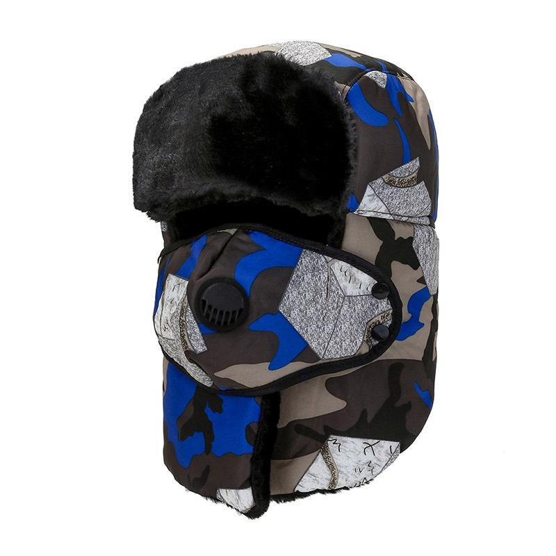 Winter Tarn-Lei Feng-Mütze für E-Bike-Fahrten, Ohrenschutz, winddicht, Kälteschutz für den Nacken, warme, verdickte Baumwollmütze