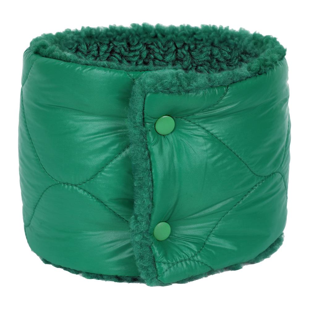 Winter Thickened Warm Down Women's Neck Protection Lamb Fleece Bib