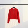 Women's Half-Zip Hooded Fleece Sweatshirt - Autumn/Winter Style (In Stock)