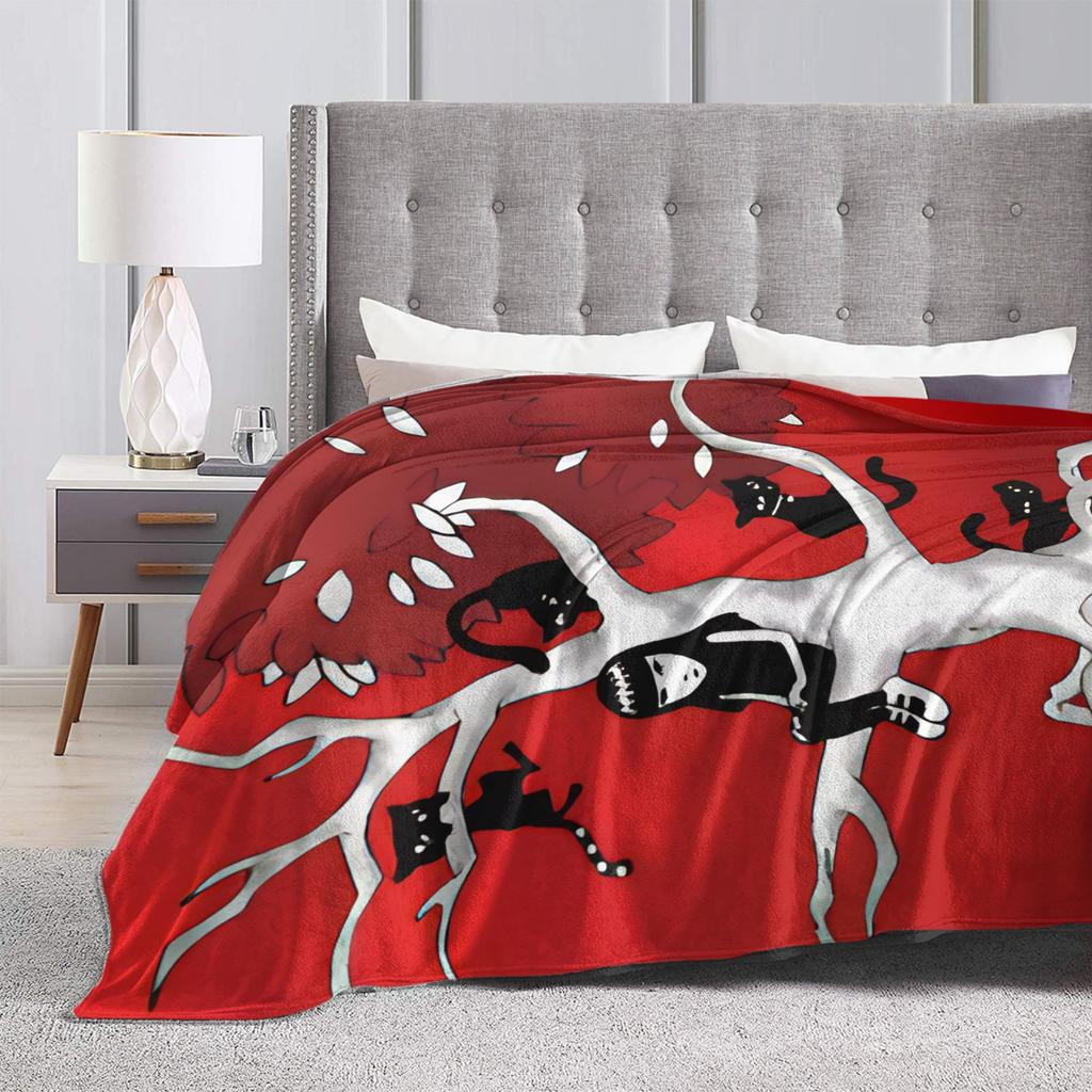 E-Emily the Strange Tree Blanket Flannel Awesome Warm Throw Blanket for Home All Season,