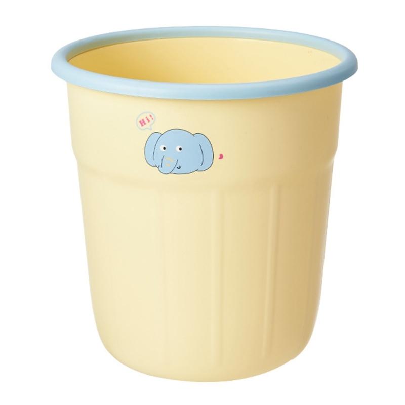 

Wastebasket Round Compactly Garbage Bin For Home Bathroom Kitchens Office Plastic Decorative Round Trash Container 1