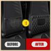 PU Leather Car Anti-Kick Mats Auto Seat Back Protector Cover Half-Size Black Car Back Seat Organizer Interior Accessories