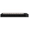 Bed Frame Black 75x190 cm Particleboard