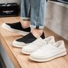 Flat-soled Versatile Fashionable and Simple Men's Casual Sneakers Solid Color Casual Breathable Lazy Men's Shoes