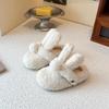 2025 Women's Lazy Fuzzy Cotton Birken Slippers, Soft Sole, Closed-Toe, Plush Half Slippers