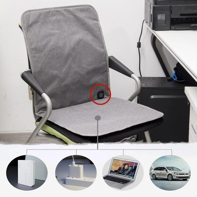USB vyhřívaný sedák elektrický vyhřívaný domácí kancelářský křeslo autosedačka teplý sedák elektrická deka