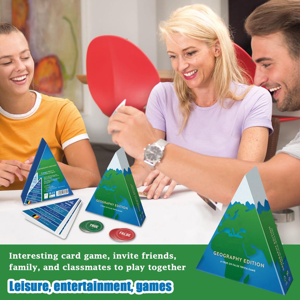 Richtig-Falsch Quizkarten Lustige Familienspiele Reise-Brettspielkarten