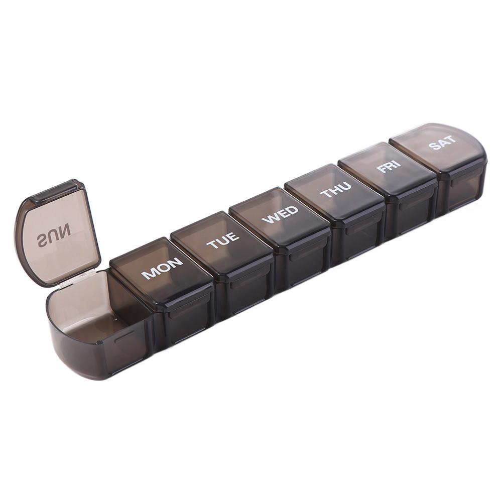 Compartments Vitamins Container Capsules Organizer Mini Dispensers Travel Pill Case 7 Days Pill Storage Box Medicine Boxes