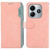 For Xiaomi Redmi Note 14 4G (163.25x76.55x8.16mm) Case Color Splicing Leather Flip Phone Cover RFID Blocking