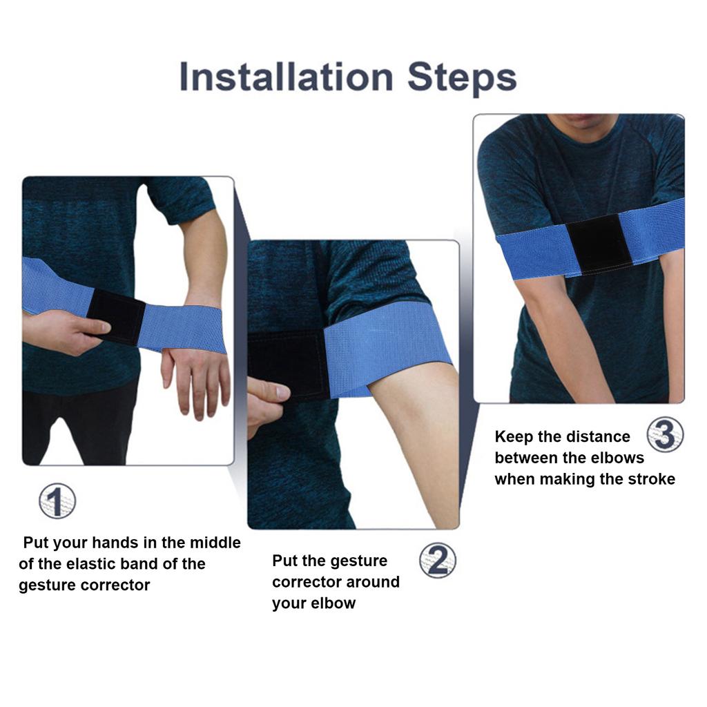Arm Strength Corrector Band Stretchable Arm Fixing Elastic Belt Swing Training Aids
