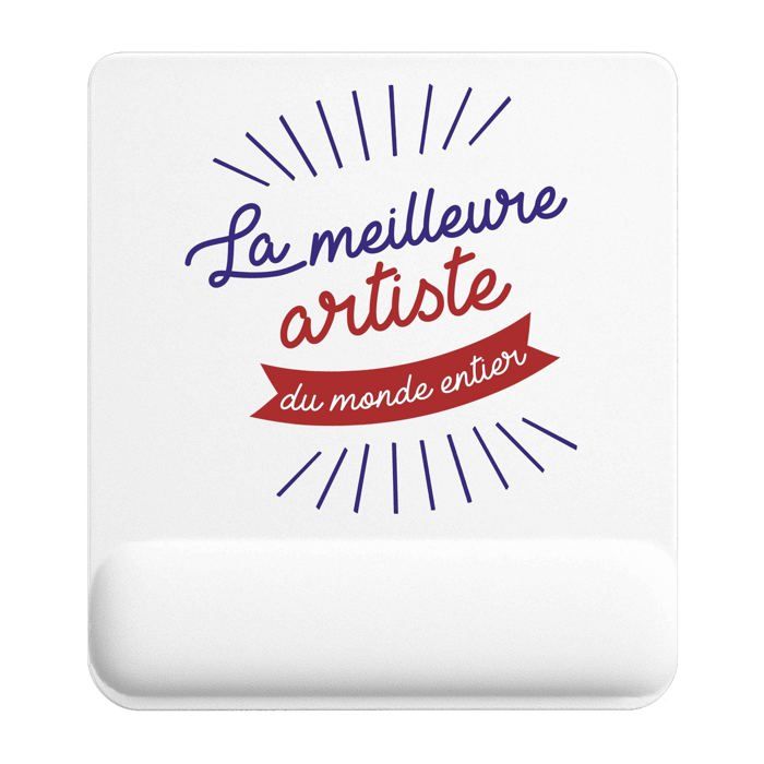 Tapis de souris - PLANETEE - Artiste - 22 x 18 cm - Surface lisse antidérapante - Impression sublimation HD