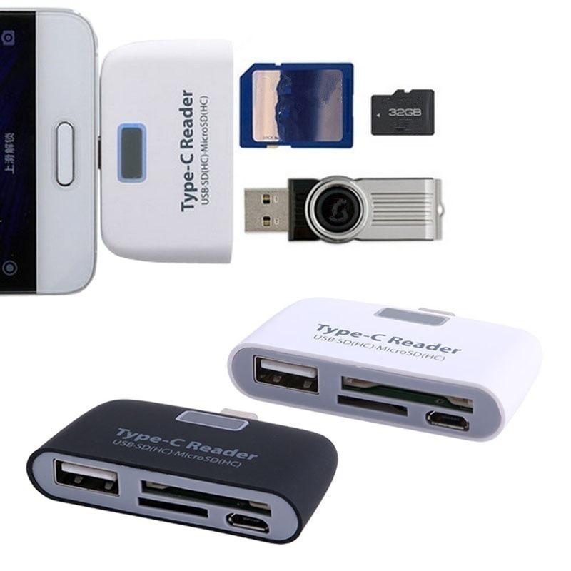 USB-C Multi Card Reader & Dock: Camera/Computer/Phone Station, SD/TF Hub, USB Splitter