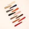 Versatile Solid Color Leather Keychain Strap - Detachable Fashion Accessory
