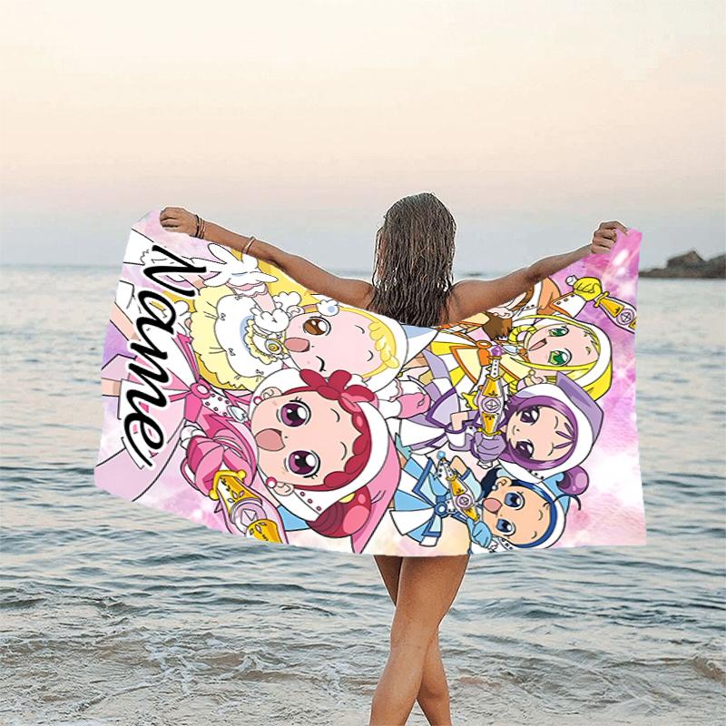1pc DoReMi1 Beach Towel with Custom Name, Beach/Swimming/Bath/Picnic/Camping Towel, Suitable for Seaside Beaches