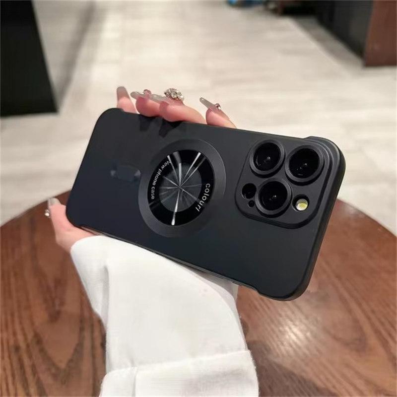 

Чехол Magsafe без полей для iPhone 16 15 14 13 12 Pro Max с отверстием под логотип, чехол для iPhone 14 Pro, матовый ультратонкий жесткий чехол iPhone 16 Pro Max чёрный