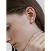 [Byer] H Edition Silver (W) White Pearl Earrings 8mm Bh6E49640W9Xxx