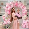 Pink Bow Wall Decor Happy Birthday Party Decorations Girls Favors Huge Pink Ribbon Bows Gifts Wedding Baby Shower Supplies