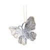 Christmas Tree Ornament Standing Deer Cup Butterflies Wing Design Sparkling Hanging Decoration Festive Holiday Season Home Decor