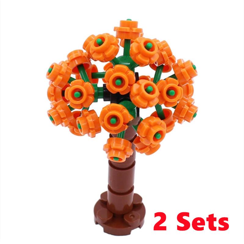 City Trees Building Blocks MOC Coconut Tree Blocks Jungle Garden DIY Toys for Children Gifts Compatible Classic Bricks Kids Toys