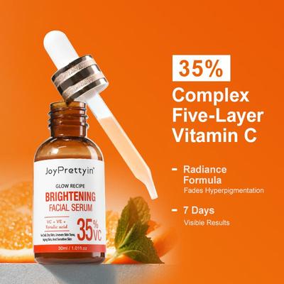 Vitamin C Flüssigserum Anti-Aging Aufhellend VC Hyaluronsäure Gesichtsserum Aufhellend Feuchtigkeitsspendend Mildert Feine Linien Hautpflege