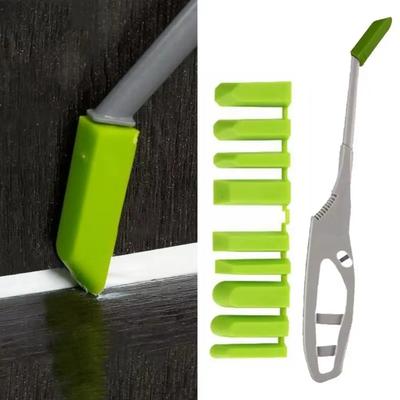 9 In1 Glass Glue Angle Scraper Caulk Tool Multi-angle Sealant Scraper Bathroom Kitchen Tile Floor Gap Grout Kit