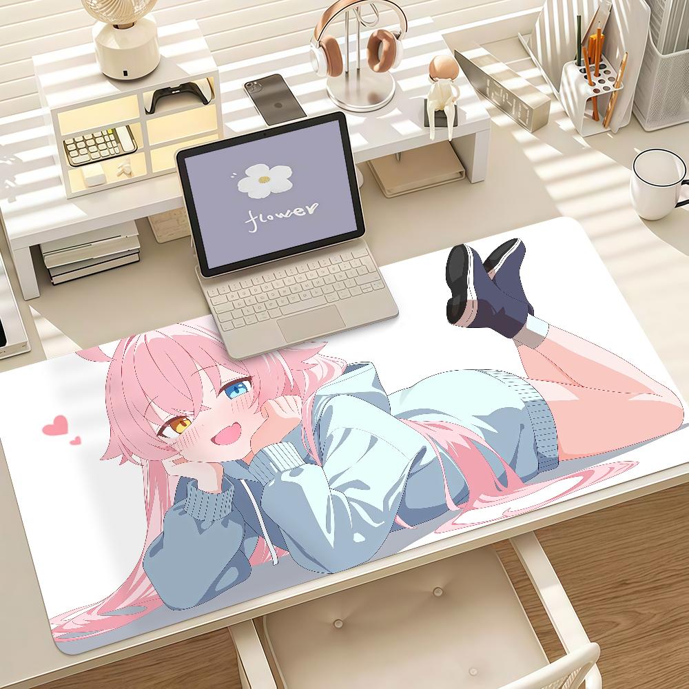 Games Girl Blue A-archive Hoshino Mouse Pad Anti Slip Rubber Edge Locked Thickened Laptop Gaming Desk Mat