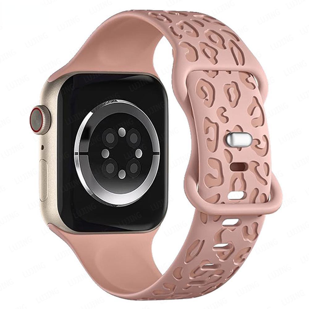 Strap For Apple Watch Band 45/44/42/41/40/49/40 Mm Engraved Correa Bracelet Iwatch Series Ultra 2 9 7 Se 3 6 8 5 4