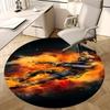 Counter-Strike Chair Mat Round Rug-Office Carpet, Machine Washable, Non-slip, Suitable for Living Rooms, Bedrooms