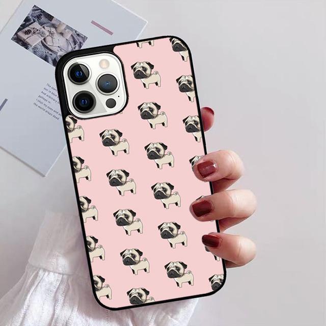 CUTE PUPPY PUG DOG MOPS Phone Case For iPhone 17 Air 14 13 12 16Pro Max 15 Plus Max Cover Shell coque
