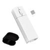 Ergonomic Miniature Mouse Three Mode 2.4G Bluetooth-compatible Rechargeable Type C Magnetic Receiver Slot Carry Pouch Attacheds