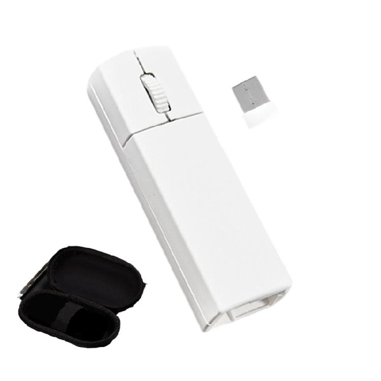 Ergonomic Miniature Mouse Three Mode 2.4G Bluetooth-compatible Rechargeable Type C Magnetic Receiver Slot Carry Pouch Attacheds